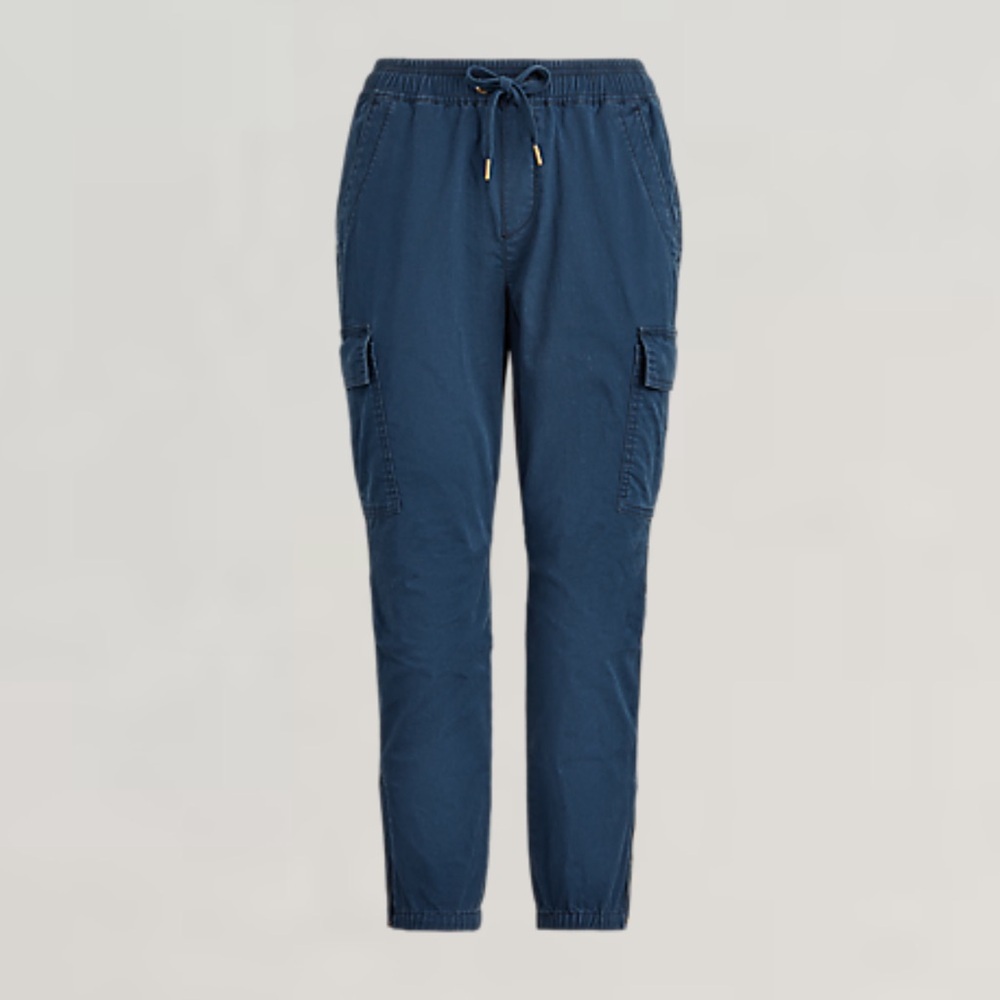 Polo Ralph Lauren Women's Chino Cargo Jogger Pants in Navy Blue medium